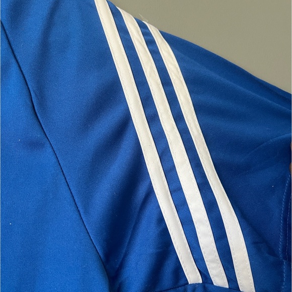 Adidas: Royal Blue Stripped Jersey - Picture 7 of 9